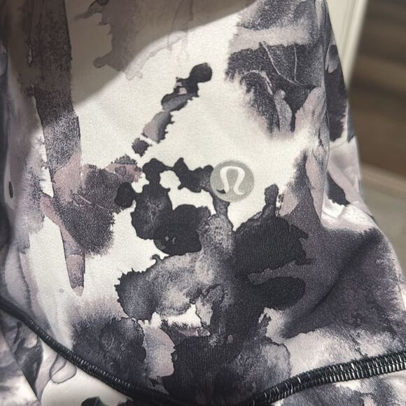 Lululemon Wunder Under Obscured Black Dusty Mauve Crop Leggings Size 4 - Picture 6 of 13